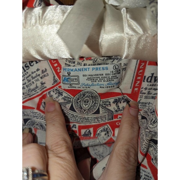 Vintage Button Down Budwiser Shirt - Picture 6 of 6